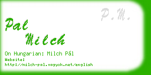 pal milch business card